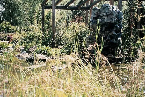 Gartenanlage, historische Aufnahme